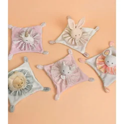 Doudou plat les chouchoux 20 cm souris