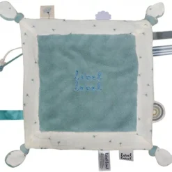 Doudou plat pissenlit bleu