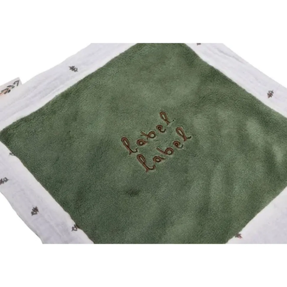 Doudou plat vert kaki