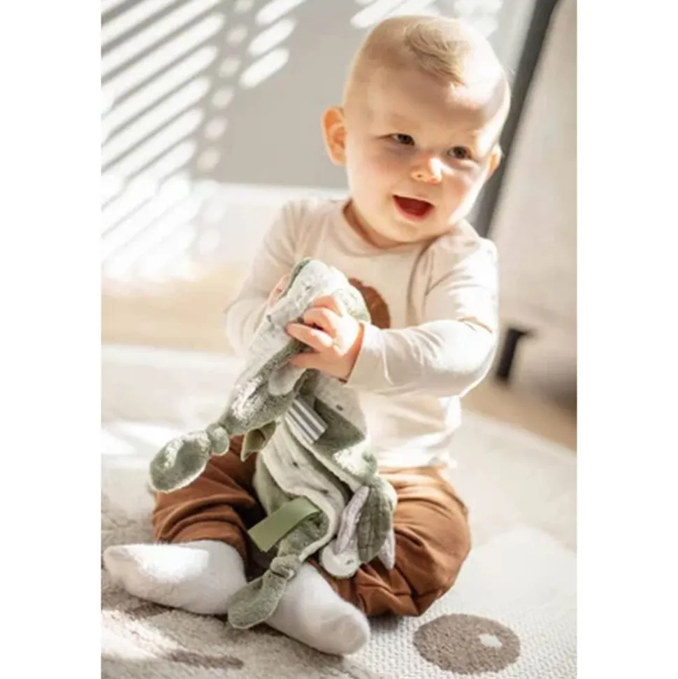 Doudou plat vert kaki