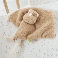 Doudou rhino bouclette caramel bouclette