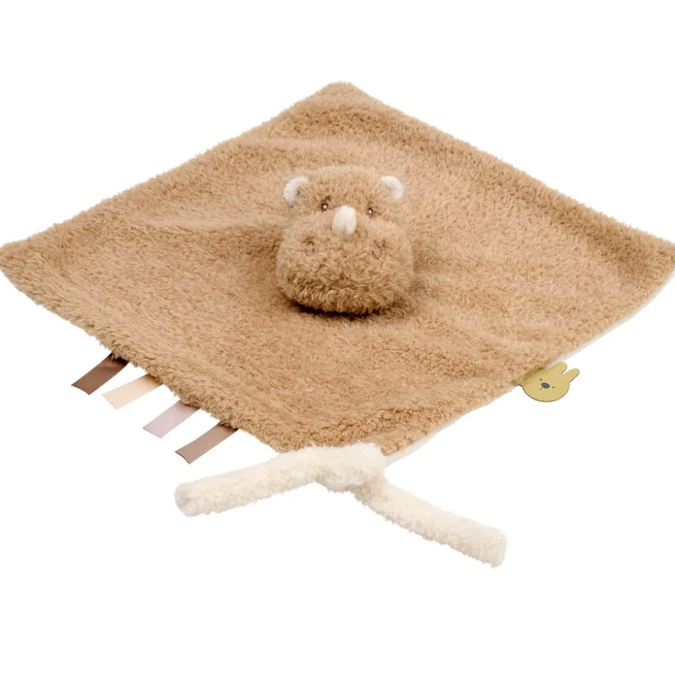 Doudou rhino bouclette caramel bouclette