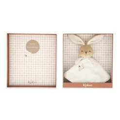 Doudou rond lapin crème