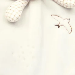Doudou rond lapin crème