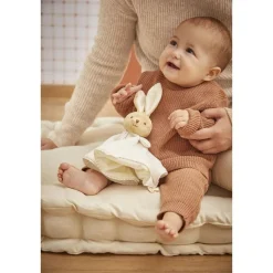 Doudou rond lapin crème