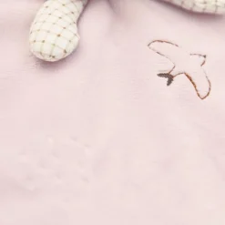 Doudou rond lapin rose