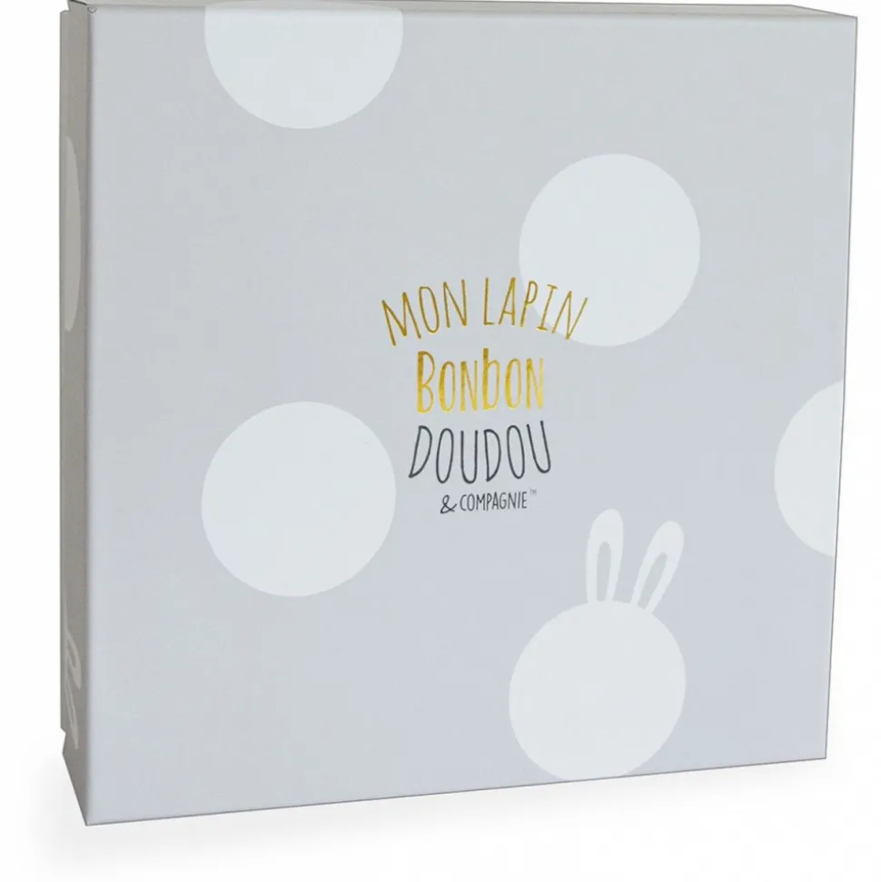 Doudou taupe lapin bonbon