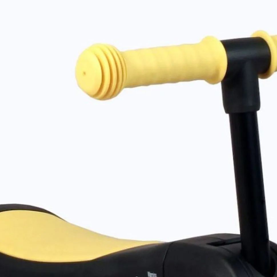 Draisienne évolutive 5 en 1 scootizz avec barre de poussée adulte jaune