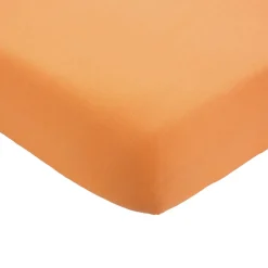 Drap housse abricot 60 x 120 cm