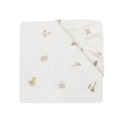Drap housse berceau 40x80 cm jersey animal friends