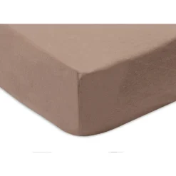 Drap housse berceau 40x80 cm jersey milky coffee