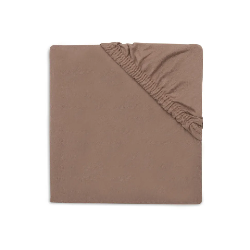 Drap housse berceau 40x80 cm jersey milky coffee