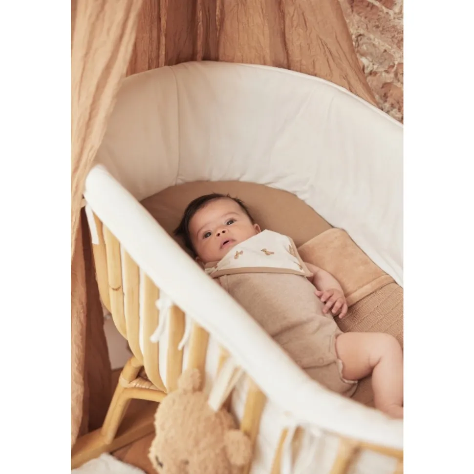 Drap housse berceau 40x80 cm jersey biscuit