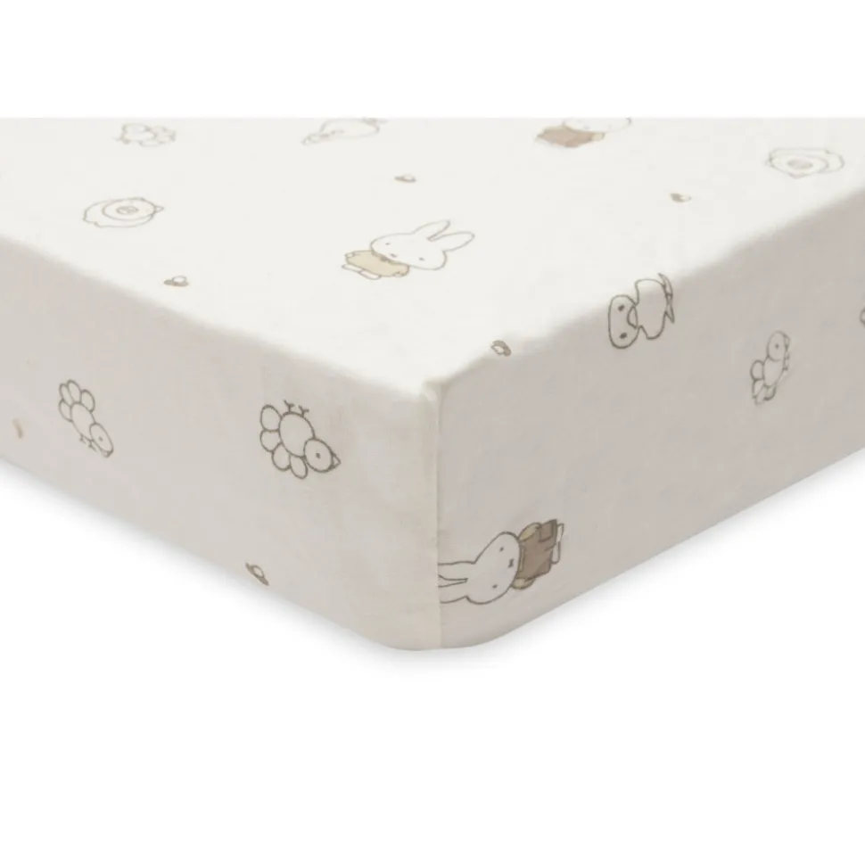 Drap housse berceau 40x80 cm jersey miffy family farm