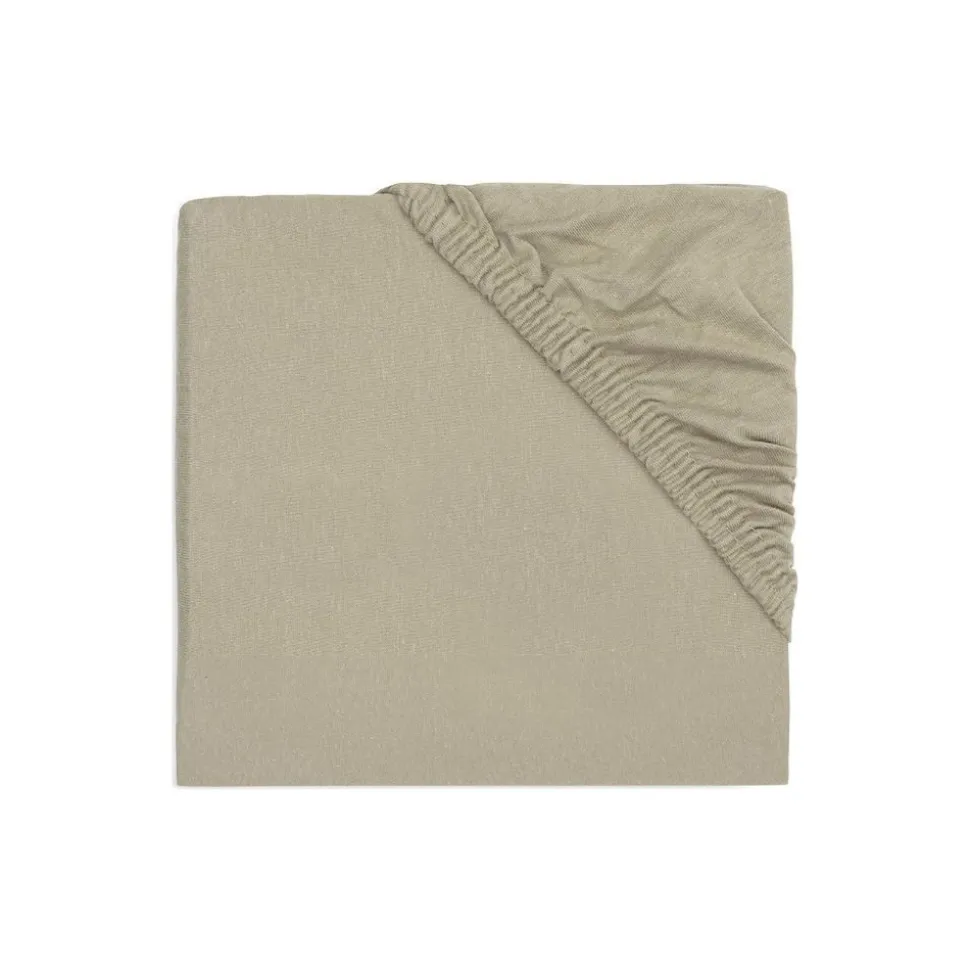 Drap housse berceau 40x80 cm jersey olive
