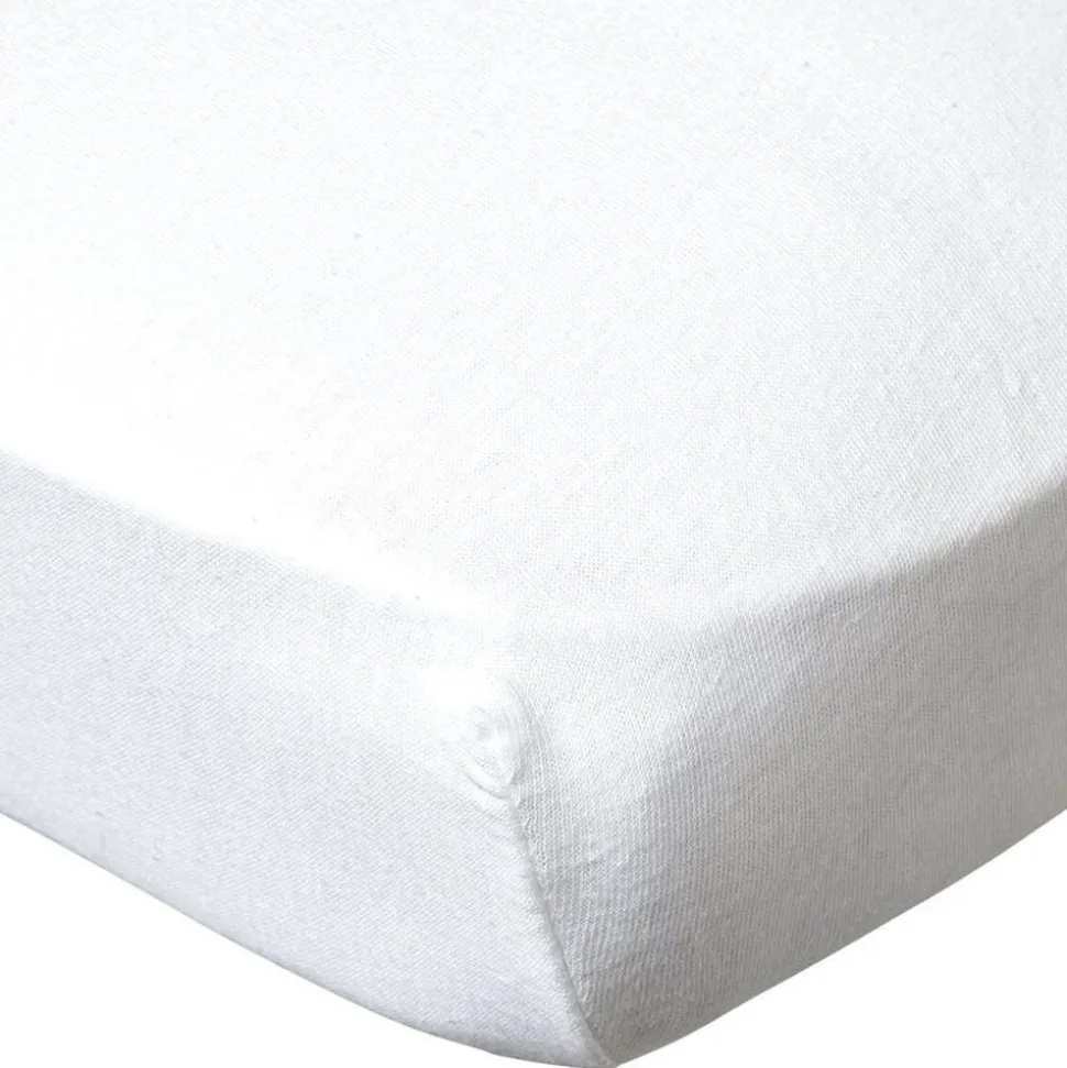 Drap housse blanc 70x140 cm jersey