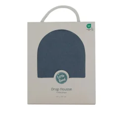 Drap housse bleu 70x140 cm jersey