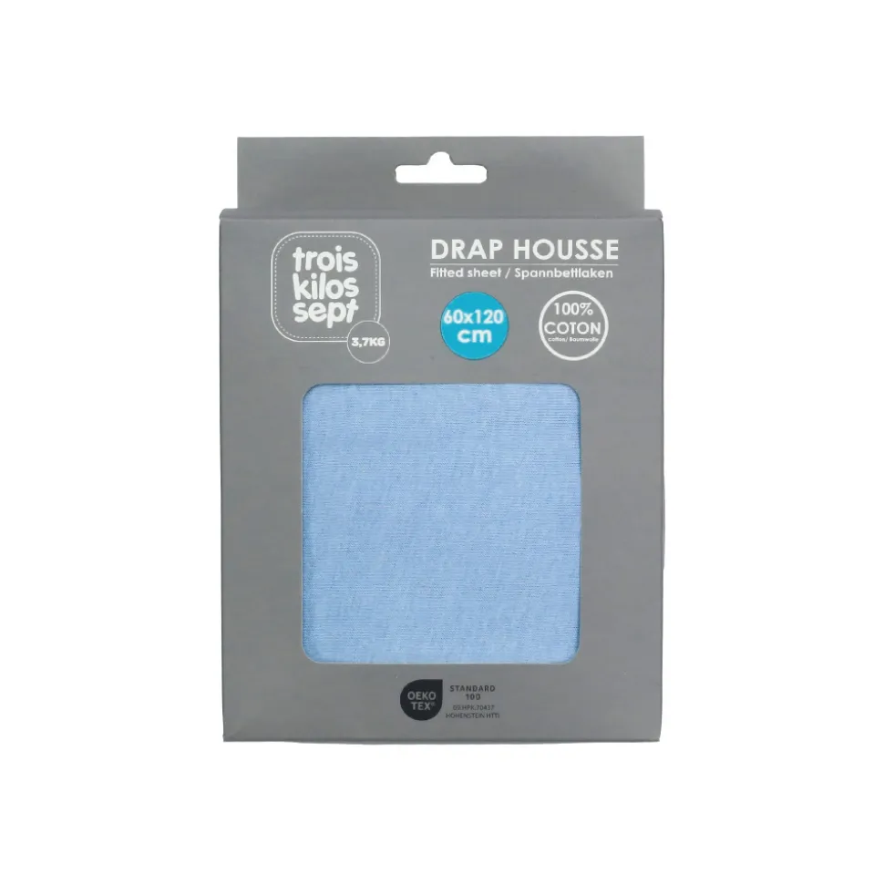 Drap housse ciel 60 x 120 cm