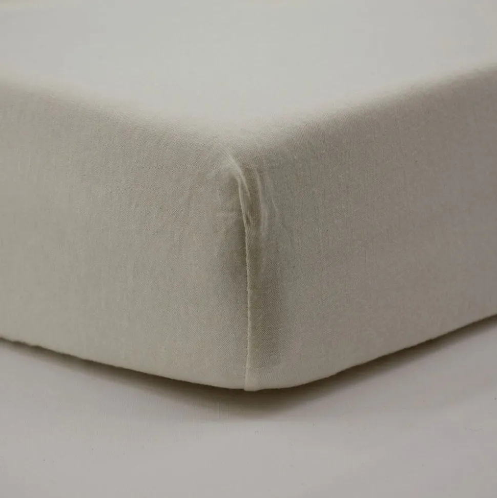 Drap housse ecru 70x140 cm jersey