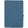 Drap-housse en jersey 40x90cm - 45x90cm seashells indigo
