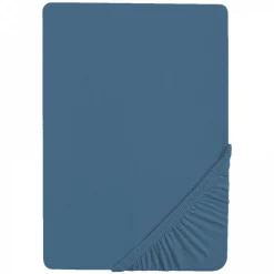 Drap-housse en jersey 40x90cm - 45x90cm seashells indigo