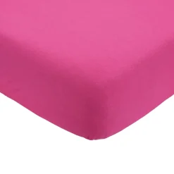Drap housse framboise 60 x 120 cm