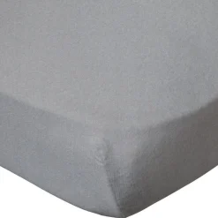 Drap housse gris 60x120 cm jersey
