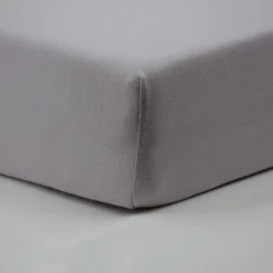 Drap housse gris - 45x85x7cm