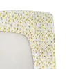 Drap housse jersey imprime 60 x 120 cm honey moon - savane
