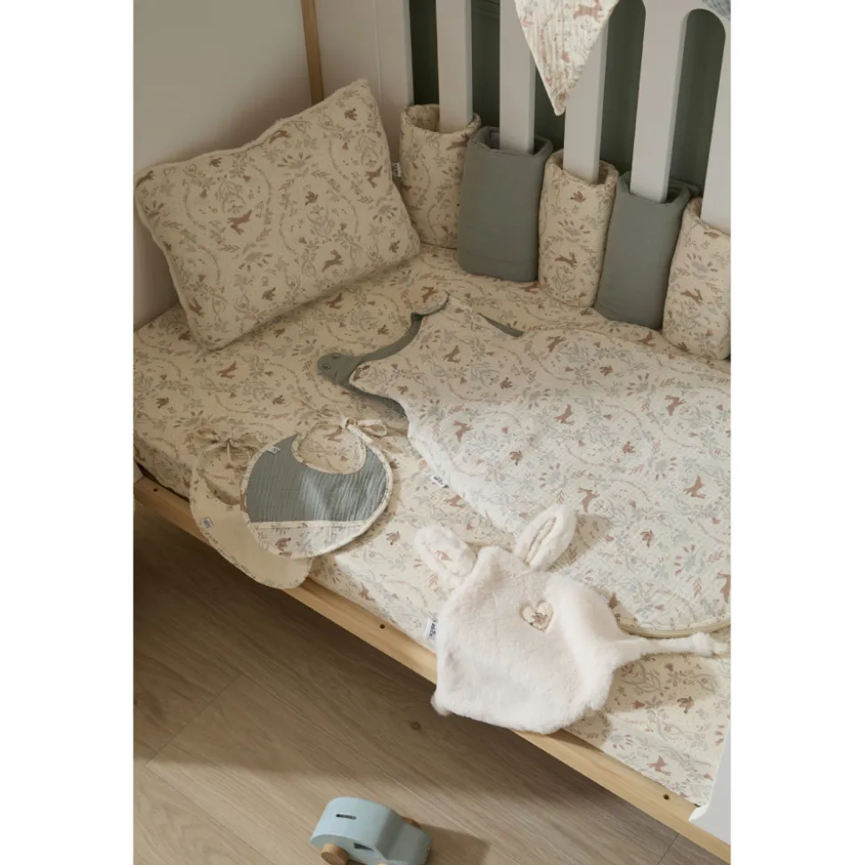 Drap housse pour matelas 70 x 140 cm - jardin enchanté
