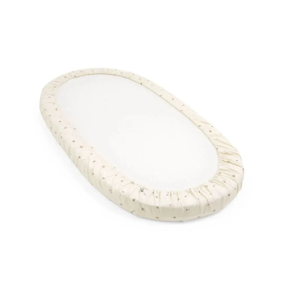 Drap housse sleepi flower ecru