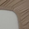 Drap housse taupe - 45x85x7cm