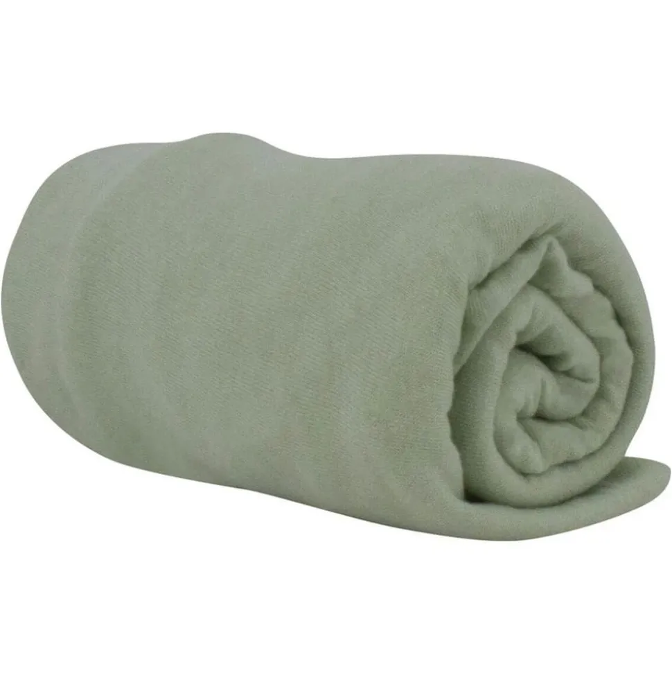 Drap housse vert mousse 70x140 cm jersey