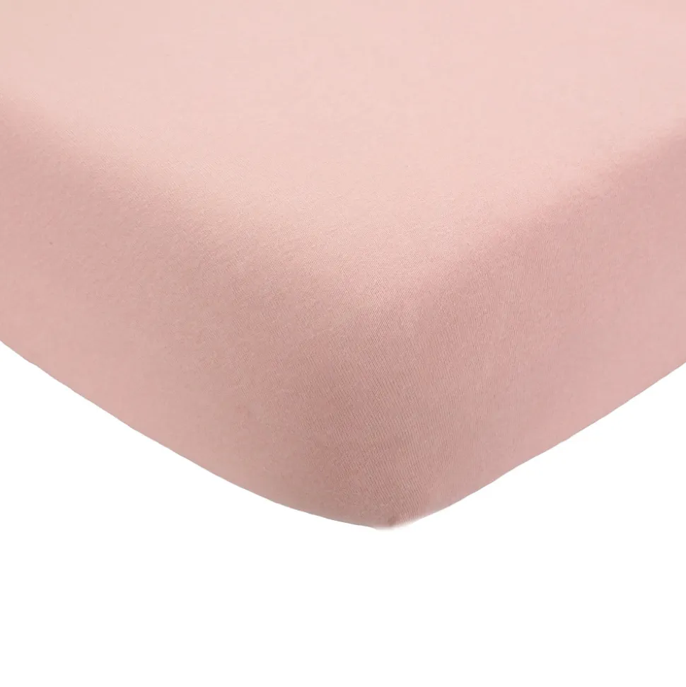 Drap housse vieux rose 70 x 140 cm