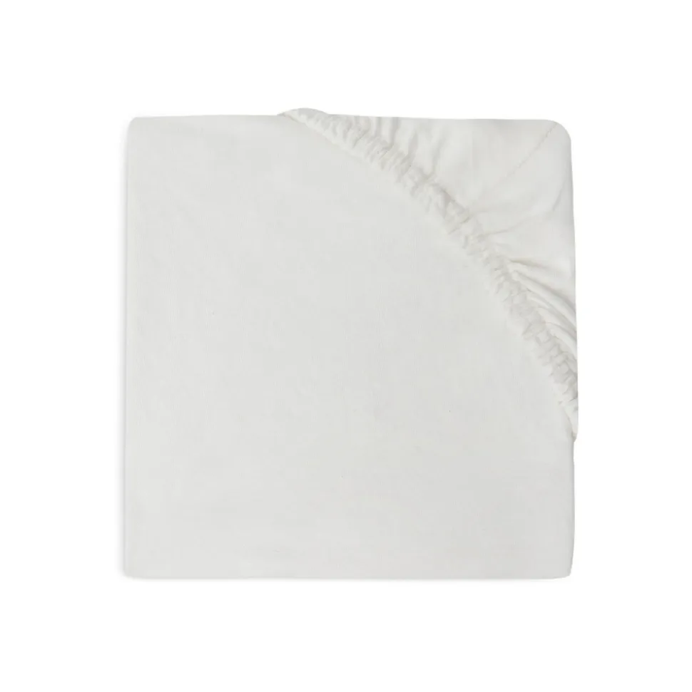 Drap housse 70x140 cm en jersey ivoire