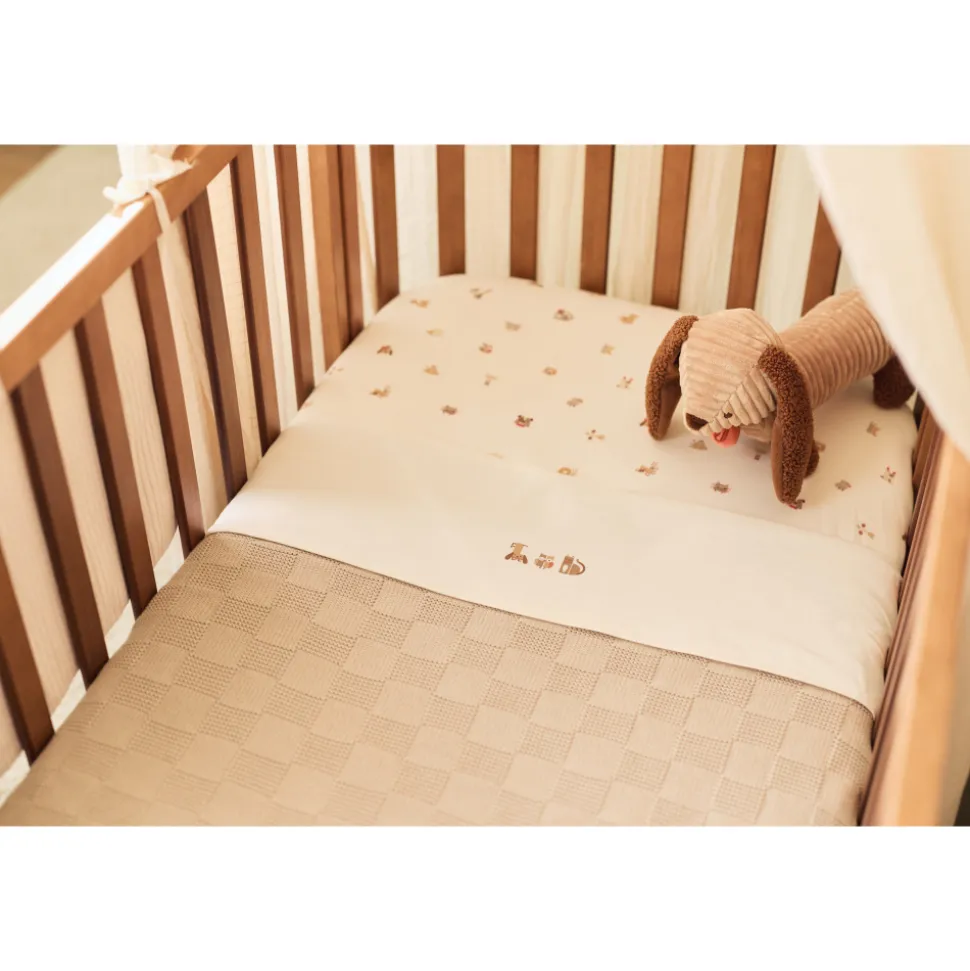 Drap housse 70x140 cm jersey animal friends