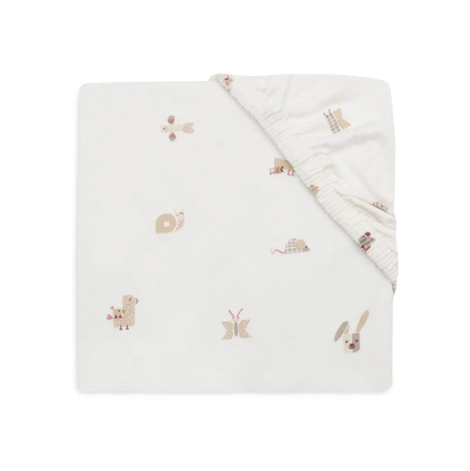 Drap housse 70x140 cm jersey animal friends