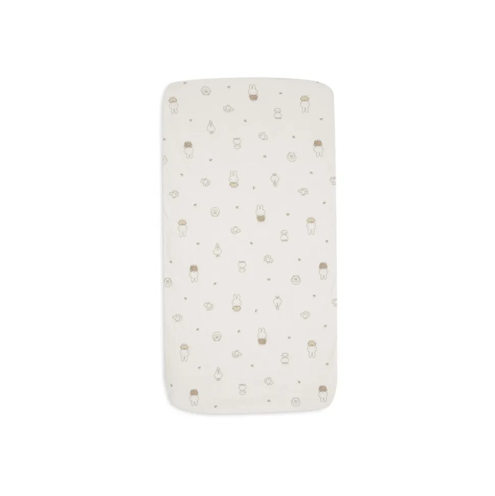 Drap housse 60x120 cm jersey miffy family farm