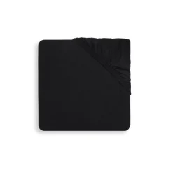 Drap housse 60x120 cm jersey noir