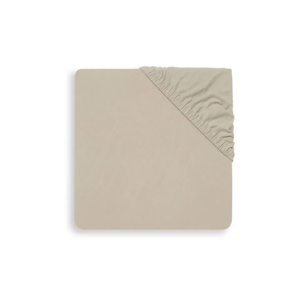 Drap housse 60x120 cm jersey nougat