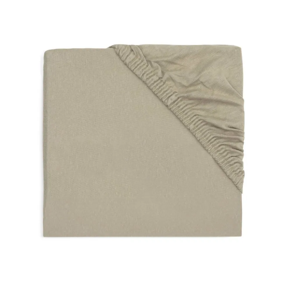Drap housse 60x120 cm jersey olive