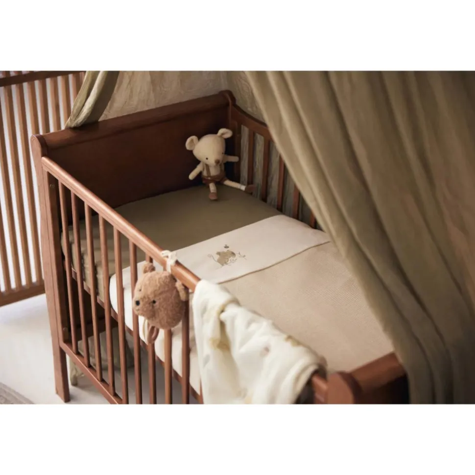 Drap housse 60x120 cm jersey olive