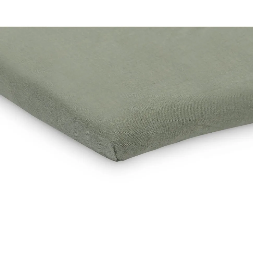 Drap housse 75 x 95 cm jersey pour tapis de parc ash green