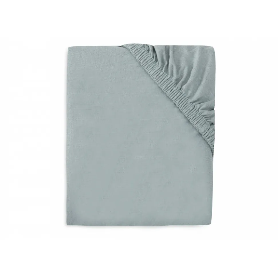 Drap housse 60x120 cm jersey sea green