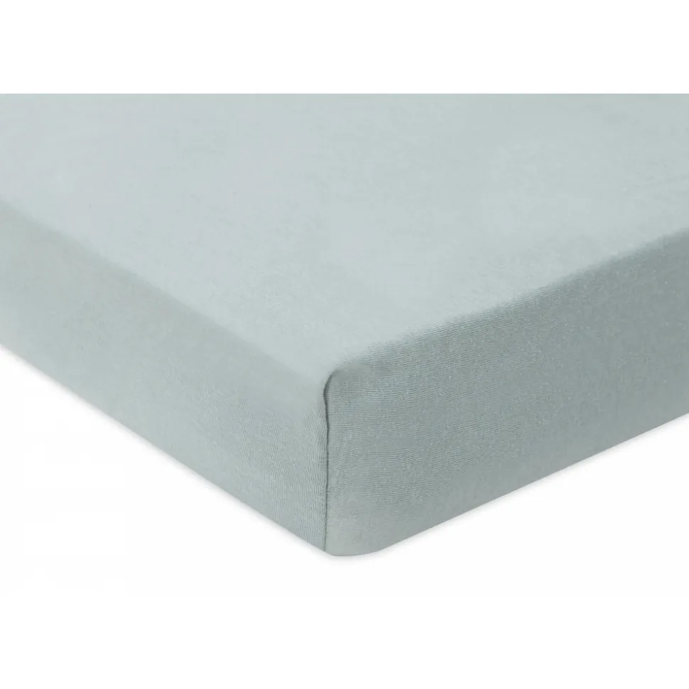 Drap housse 60x120 cm jersey sea green