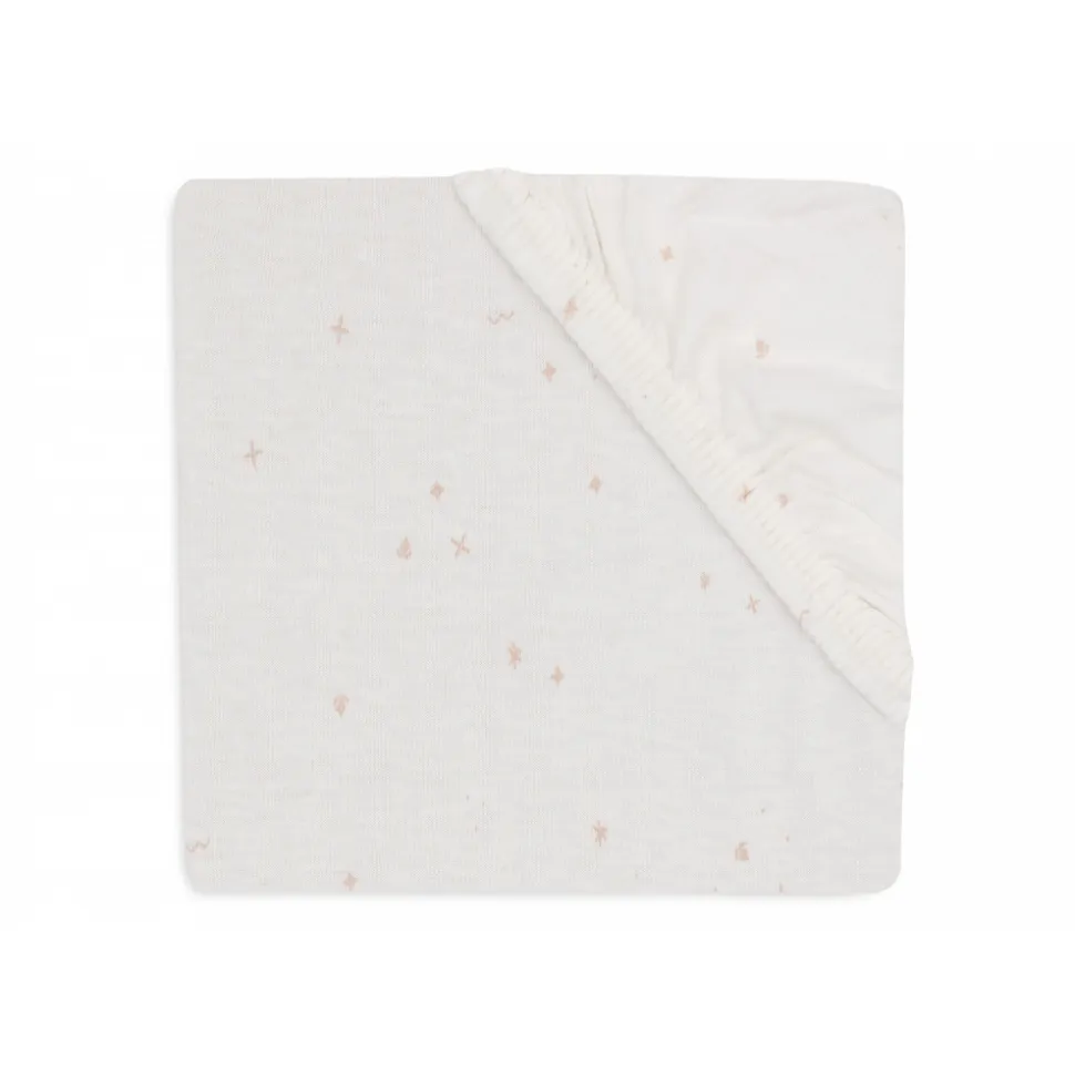Drap housse 60x120 cm jersey twinkling wild rose