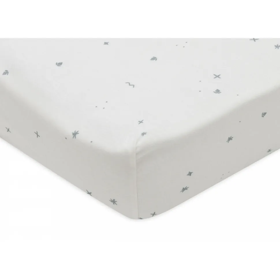 Drap housse 60x120 cm jersey twinkling sea green