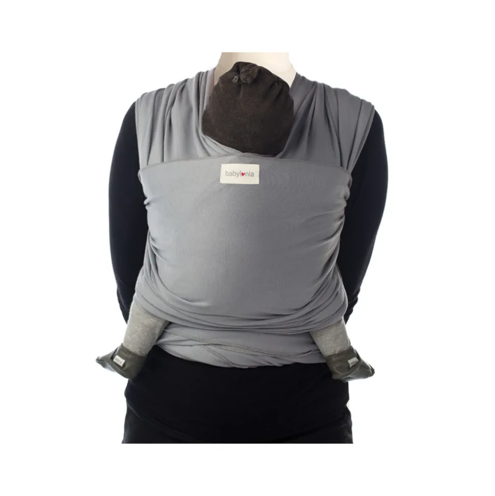 Echarpe de portage tricot-slen bio silver