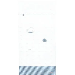 Edredon bébé 60x120cm blue baleine