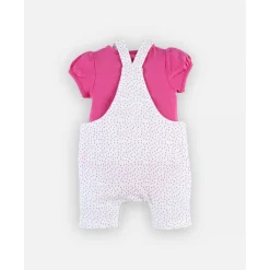 Ensemble bébé body et salopette arc en ciel 1 mois